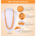 Popular jewelry gold Silicone Beads Teething Necklace For Baby china wholesale jewelry small beads necklace